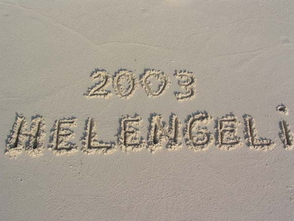 Inselaufnahmen Helengeli 2003